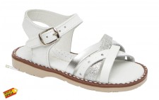 D'TIVO, SANDAL FOR GIRLS ALL LEATHER, WITH STRAPS 22-33